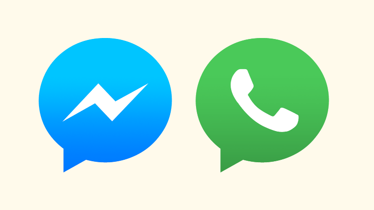 Facebook & WhatsApp Messenger Signet (© Chamäleon)