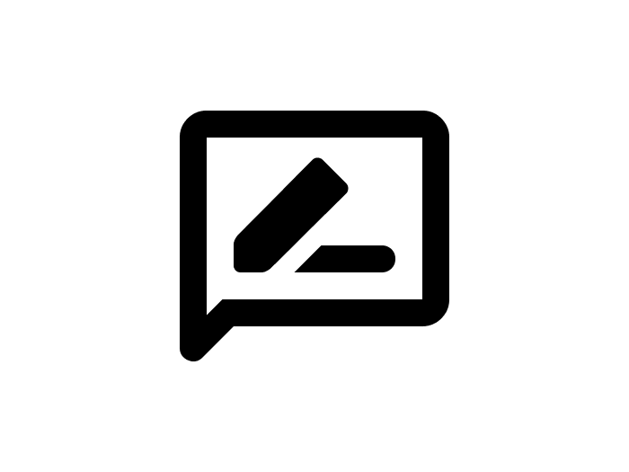 Feedback-Icon |  Google Material Symbols / Chamleon