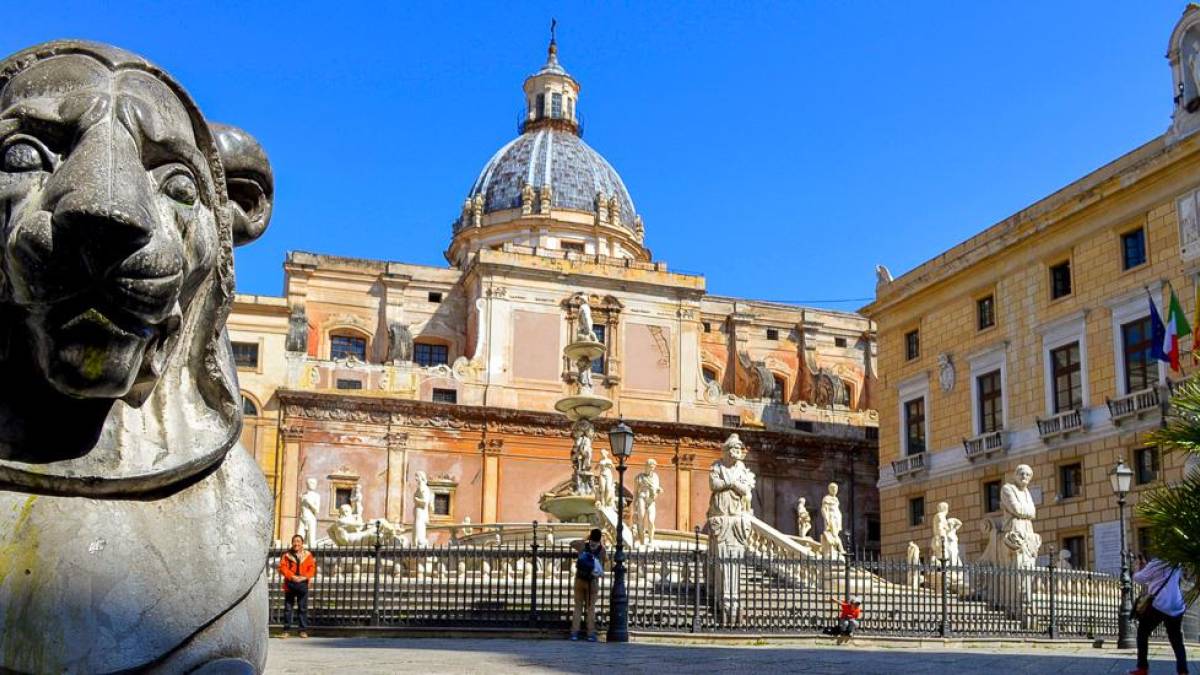 Brunnen auf der Piazza Pretoria in Palermo | © crilaman, Pixabay / Chamäleon Brunnen auf der Piazza Pretoria in Palermo | © crilaman, Pixabay / Chamäleon