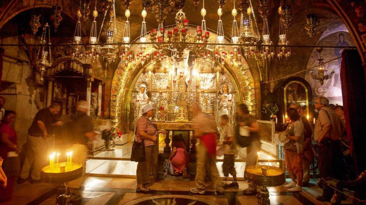In der Grabeskirche in Jerusalem | © Noam Chen, FVA Israel / Chamäleon In der Grabeskirche in Jerusalem | © Noam Chen, FVA Israel / Chamäleon