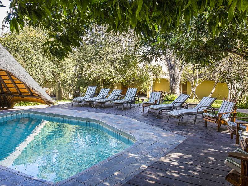Pool |  Namushasha River Lodge / Chamleon