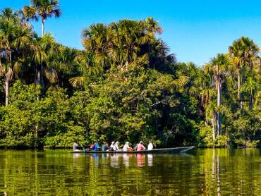 Bootsfahrt im Tambopata-Naturreservat