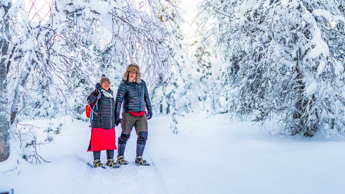 Schneeschuhwanderung |  Heikki Sulander, Tankavaara Gold Village / Chamleon