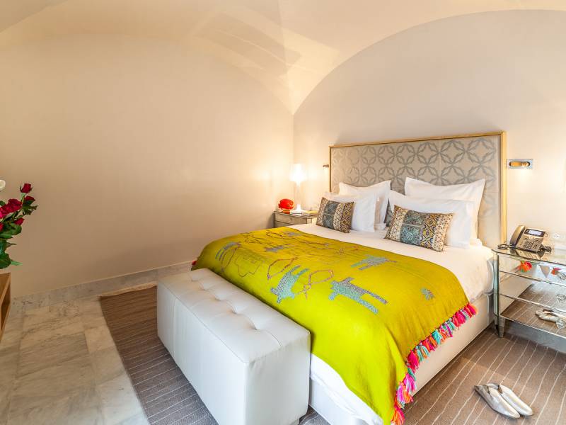 Dar El Jeld Hotel Schlafzimmer |  Mohsen Ben Cheikh, Dar El Jeld / Chamleon