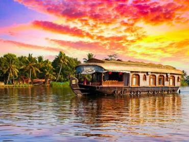 Hauboot auf den Backwaters