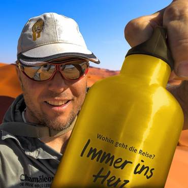 Rolf mit der NatureBottle |  Ingo Lies / Chamleon