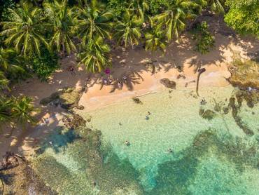 Traumstrand in Costa Rica von oben