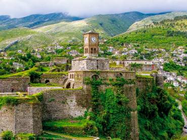 Burg oberhalb von Gjirokaster